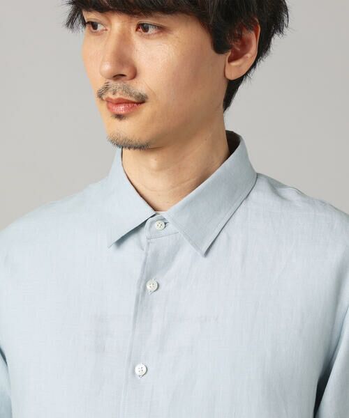 COMME CA MEN / コムサ・メン シャツ・ブラウス | 〔LIBECO 〕リネンブロード 半袖レギュラーカラーシャツ | 詳細8