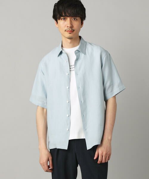 COMME CA MEN / コムサ・メン シャツ・ブラウス | 〔LIBECO 〕リネンブロード 半袖レギュラーカラーシャツ | 詳細4