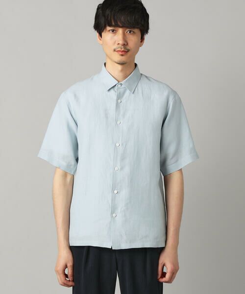 COMME CA MEN / コムサ・メン シャツ・ブラウス | 〔LIBECO 〕リネンブロード 半袖レギュラーカラーシャツ | 詳細5