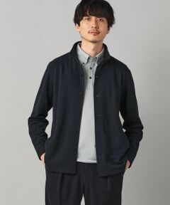 COMME CA MEN / コムサ・メン ブルゾン | 和紙カノコ スタンドカラーブルゾン