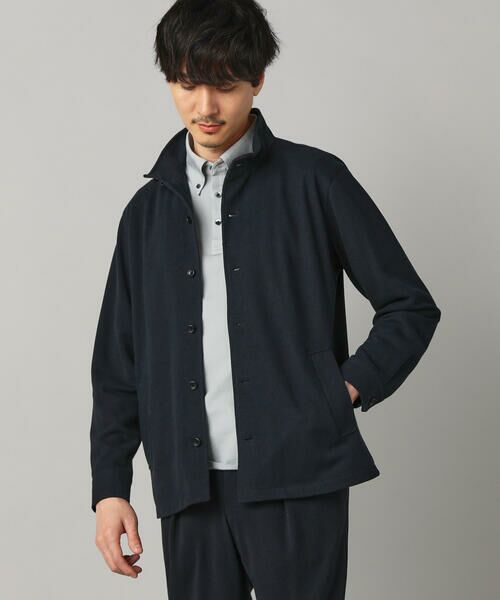 COMME CA MEN / コムサ・メン ブルゾン | 和紙カノコ スタンドカラーブルゾン | 詳細17