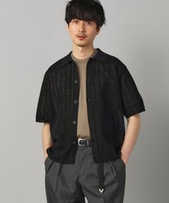 COMME CA MEN / コムサ・メン ニット・セーター | メッシュ半袖 ニットシャツ