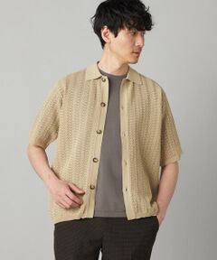 COMME CA MEN / コムサ・メン ニット・セーター | メッシュ半袖 ニットシャツ