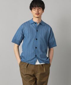 COMME CA MEN / コムサ・メン ニット・セーター | メッシュ半袖 ニットシャツ