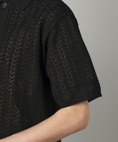 COMME CA MEN / コムサ・メン ニット・セーター | メッシュ半袖 ニットシャツ | 詳細8