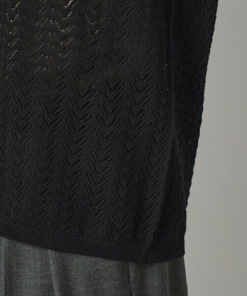 COMME CA MEN / コムサ・メン ニット・セーター | メッシュ半袖 ニットシャツ | 詳細9