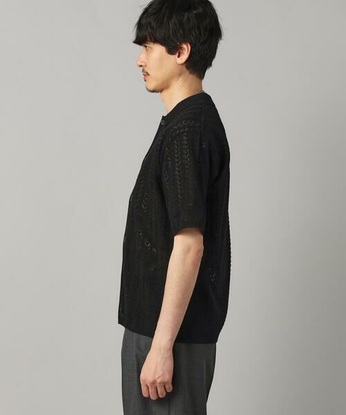 COMME CA MEN / コムサ・メン ニット・セーター | メッシュ半袖 ニットシャツ | 詳細5