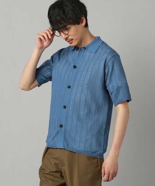 COMME CA MEN / コムサ・メン ニット・セーター | メッシュ半袖 ニットシャツ | 詳細19