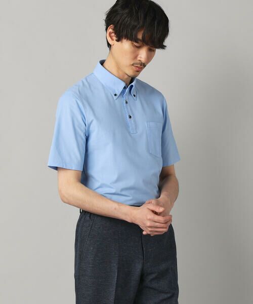 COMME CA MEN / コムサ・メン ポロシャツ | ミニハニカム ボタンダウンポロ | 詳細25