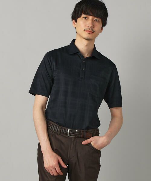 COMME CA MEN / コムサ・メン ポロシャツ | 〔IL PRINCIPE〕ジャージー カッタウェイポロシャツ（ブラック）