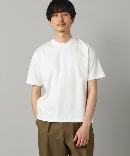 COMME CA MEN / コムサ・メン Tシャツ | シルキースムース ポンチTシャツ（ホワイト）