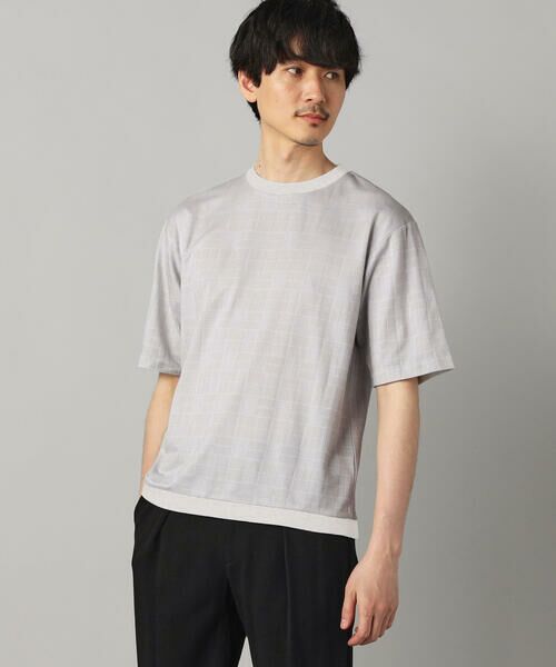 COMME CA MEN / コムサ・メン Tシャツ | 〔IL PRINCIPE〕ジャージー Tシャツ（ライトグレー）