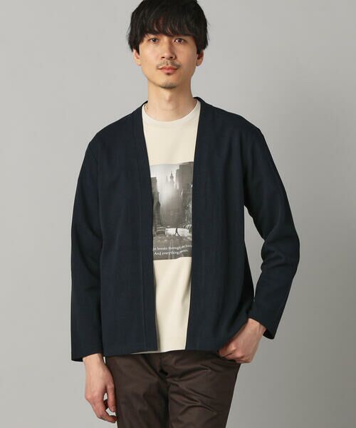 COMME CA MEN / コムサ・メン カーディガン・ボレロ | 和紙カノコ ハッピカーデ（ネイビー）