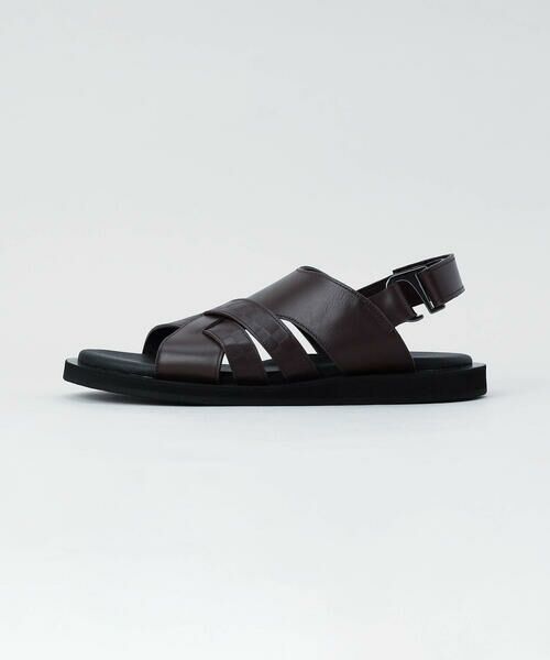 COMME CA MEN / コムサ・メン サンダル | レザー サンダル（ダークブラウン）