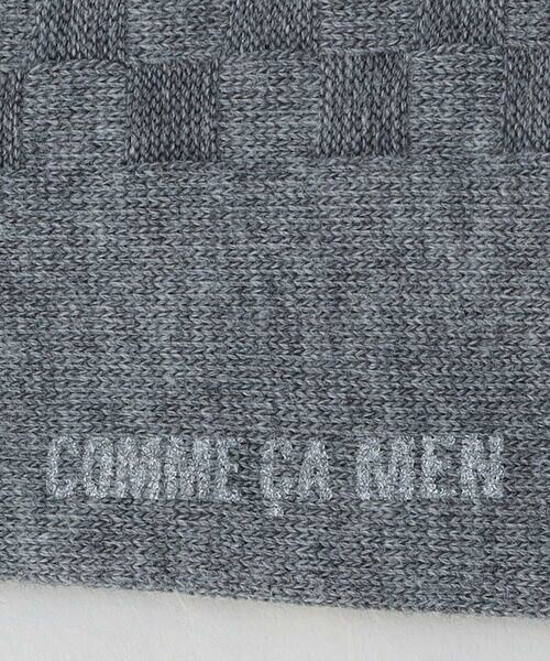 COMME CA MEN / コムサ・メン ソックス | 市松 クルーソックス | 詳細1