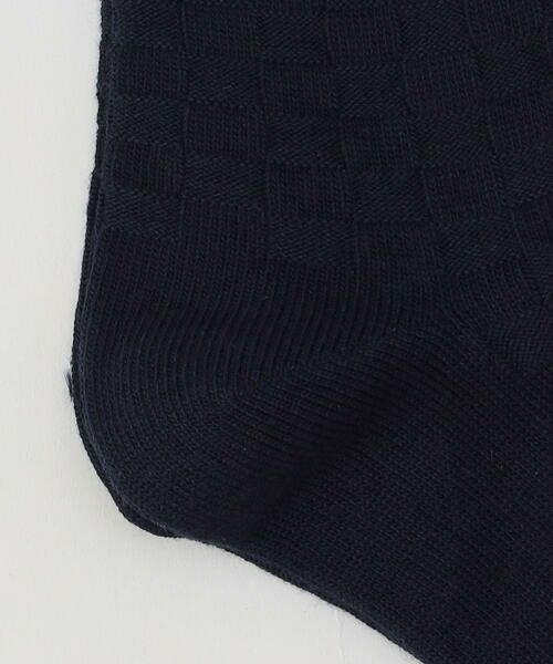 COMME CA MEN / コムサ・メン ソックス | 市松 クルーソックス | 詳細4