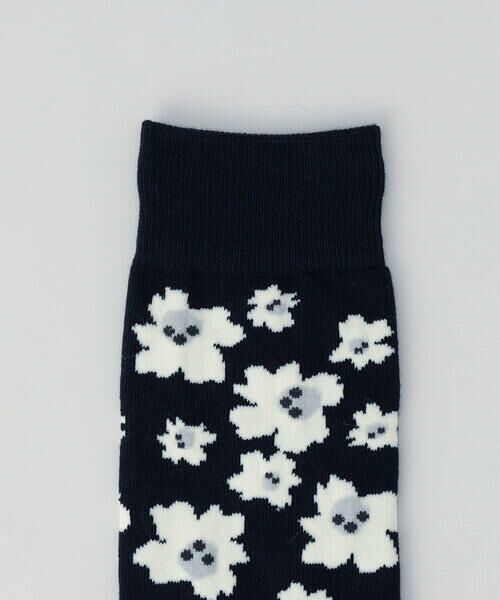 COMME CA MEN / コムサ・メン ソックス | フラワー柄 クルーソックス | 詳細3