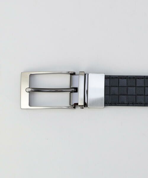 COMME CA MEN / コムサ・メン ベルト・サスペンダー | 【市松柄】リバーシブル ベルト | 詳細1