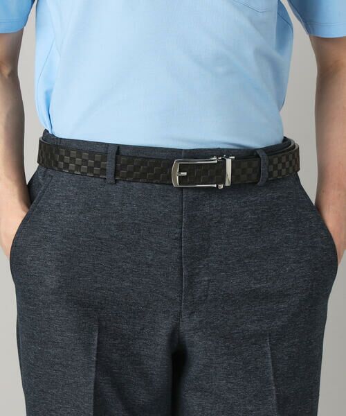 COMME CA MEN / コムサ・メン ベルト・サスペンダー | 【市松柄】 クリックベルト | 詳細7