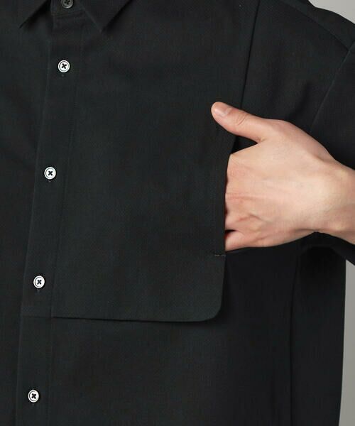 COMME CA MEN / コムサ・メン シャツ・ブラウス | ドビーワッフル 半袖シャツ | 詳細10