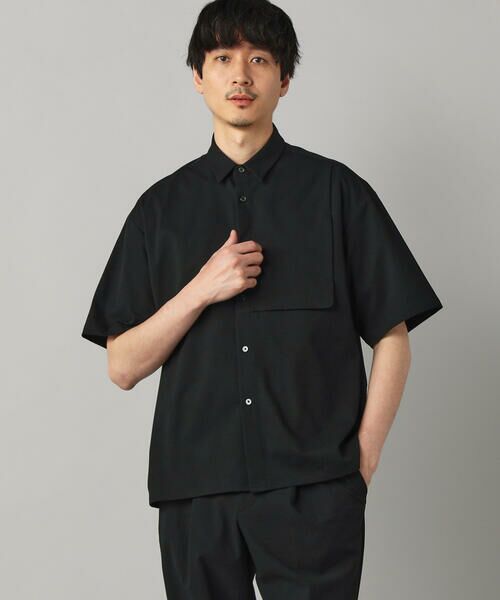 COMME CA MEN / コムサ・メン シャツ・ブラウス | ドビーワッフル 半袖シャツ | 詳細4