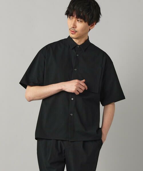 COMME CA MEN / コムサ・メン シャツ・ブラウス | ドビーワッフル 半袖シャツ | 詳細5