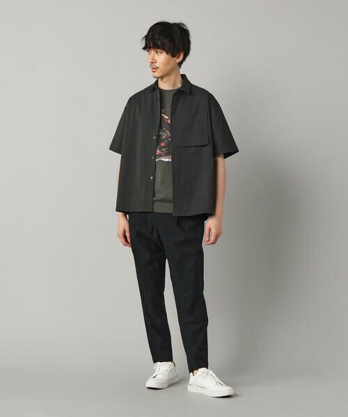 COMME CA MEN / コムサ・メン シャツ・ブラウス | ドビーワッフル 半袖シャツ | 詳細14