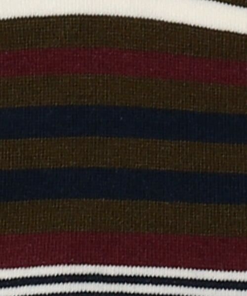 COMME CA MEN / コムサ・メン ソックス | マルチカラーボーダー クルーソックス | 詳細6