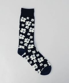 COMME CA MEN / コムサ・メン ソックス | フラワー柄 クルーソックス