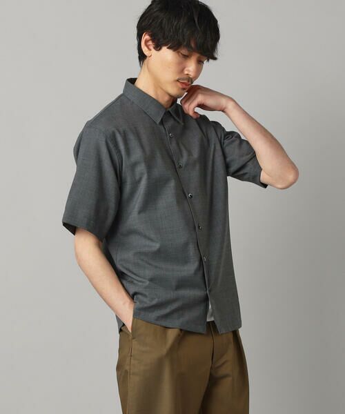 COMME CA MEN / コムサ・メン シャツ・ブラウス | RENU T/Wトロピカル レギュラーカラー半袖シャツ | 詳細4