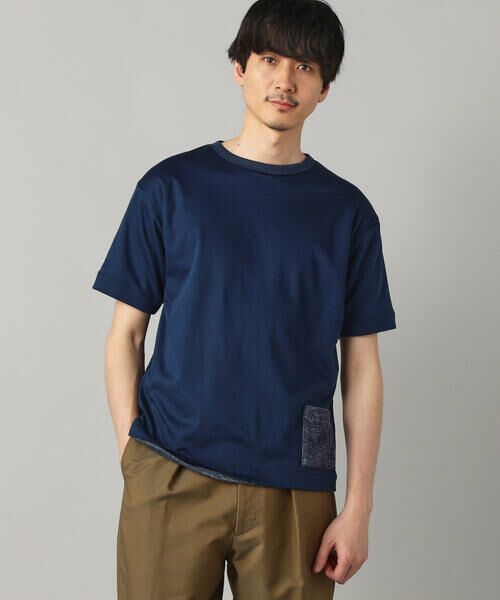 COMME CA MEN / コムサ・メン Tシャツ | 【リバーシブル】 Tシャツ（ネイビー）