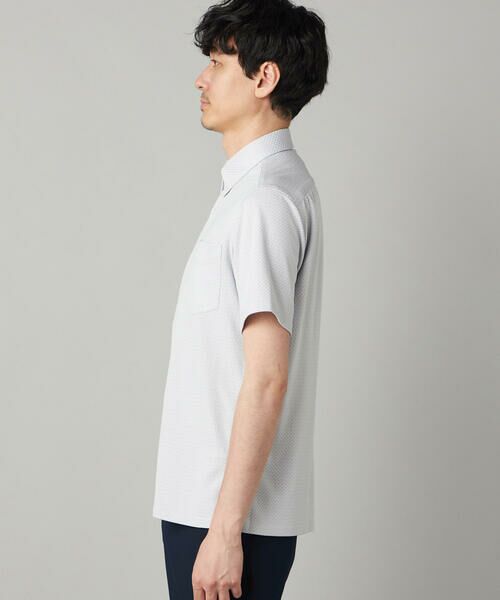 COMME CA MEN / コムサ・メン シャツ・ブラウス | 市松ジャカードジャージー 半袖ドレスシャツ | 詳細11