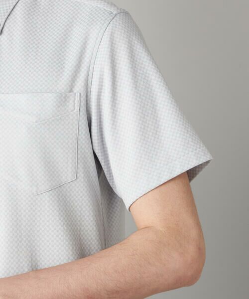 COMME CA MEN / コムサ・メン シャツ・ブラウス | 市松ジャカードジャージー 半袖ドレスシャツ | 詳細15