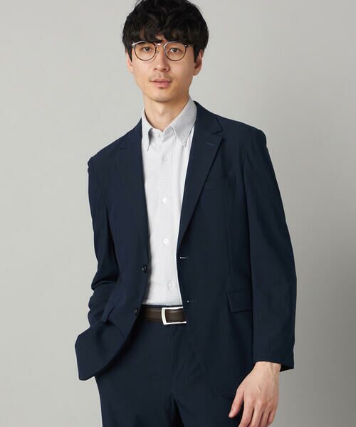 COMME CA MEN / コムサ・メン シャツ・ブラウス | 市松ジャカードジャージー 半袖ドレスシャツ | 詳細9