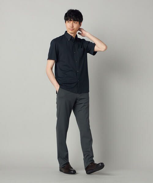 COMME CA MEN / コムサ・メン シャツ・ブラウス | 市松ジャカードジャージー 半袖ドレスシャツ | 詳細18