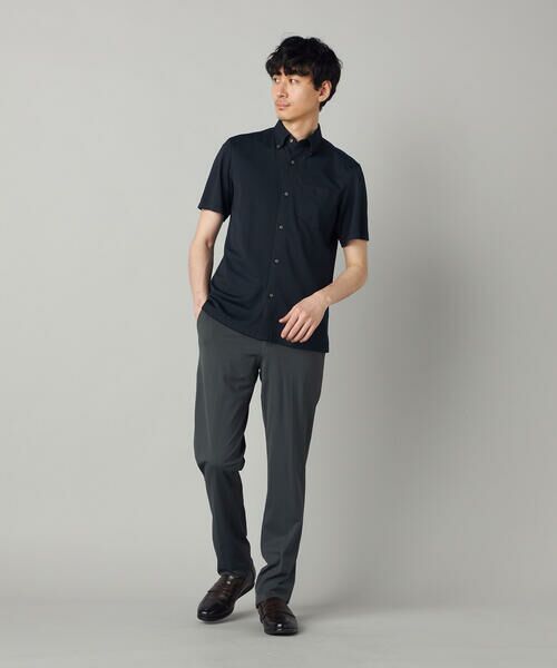 COMME CA MEN / コムサ・メン シャツ・ブラウス | 市松ジャカードジャージー 半袖ドレスシャツ | 詳細19