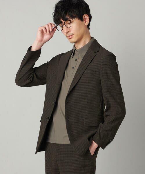 COMME CA MEN / コムサ・メン テーラードジャケット | 【セットアップ対応】3Dエアートリコット シングルテーラードジャケット（カーキ）