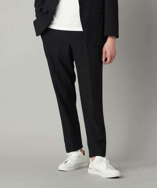 COMME CA MEN / コムサ・メン スラックス・ドレスパンツ | 【セットアップ対応】3Dエアートリコット テーパードパンツ（ブラック）