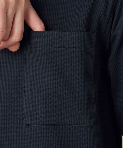 COMME CA MEN / コムサ・メン シャツ・ブラウス | 千鳥ジャージー 七分袖カジュアルシャツ | 詳細14