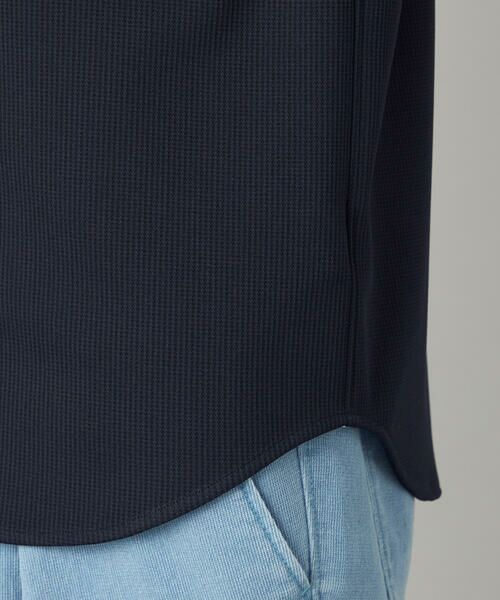COMME CA MEN / コムサ・メン シャツ・ブラウス | 千鳥ジャージー 七分袖カジュアルシャツ | 詳細16
