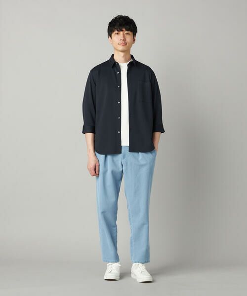 COMME CA MEN / コムサ・メン シャツ・ブラウス | 千鳥ジャージー 七分袖カジュアルシャツ | 詳細7