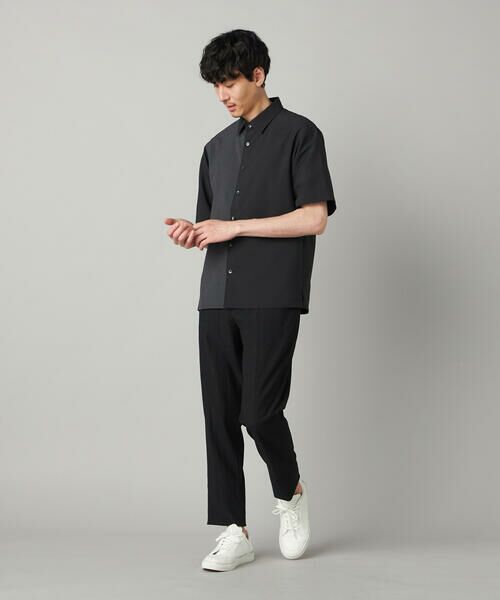 COMME CA MEN / コムサ・メン シャツ・ブラウス | Reflax(R)リネンライク カラーブロッキング 半袖シャツ | 詳細1