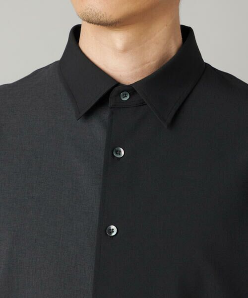 COMME CA MEN / コムサ・メン シャツ・ブラウス | Reflax(R)リネンライク カラーブロッキング 半袖シャツ | 詳細8