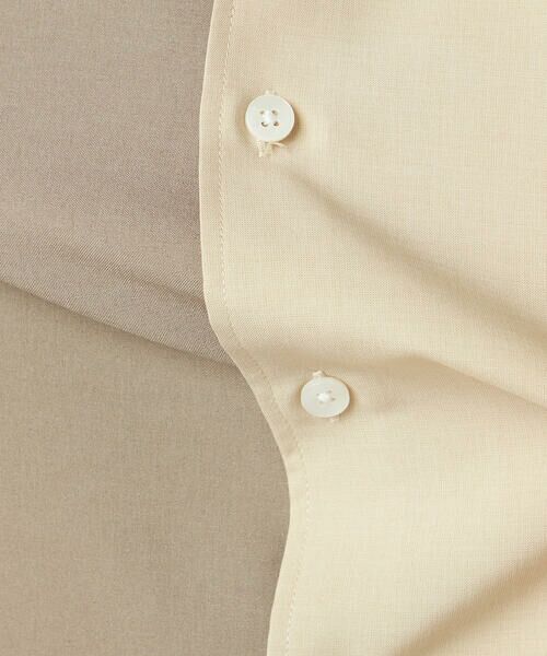 COMME CA MEN / コムサ・メン シャツ・ブラウス | Reflax(R)リネンライク カラーブロッキング 半袖シャツ | 詳細18