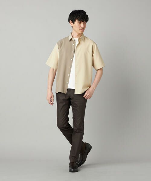COMME CA MEN / コムサ・メン シャツ・ブラウス | Reflax(R)リネンライク カラーブロッキング 半袖シャツ | 詳細16
