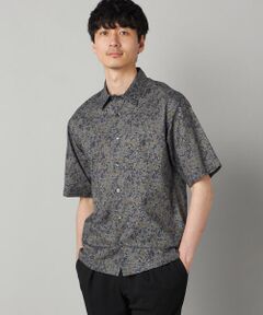 COMME CA MEN / コムサ・メン シャツ・ブラウス | かすれ花柄プリント 半袖シャツ