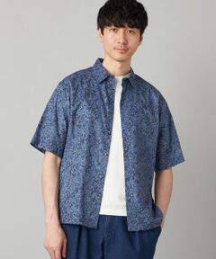 COMME CA MEN / コムサ・メン シャツ・ブラウス | かすれ花柄プリント 半袖シャツ