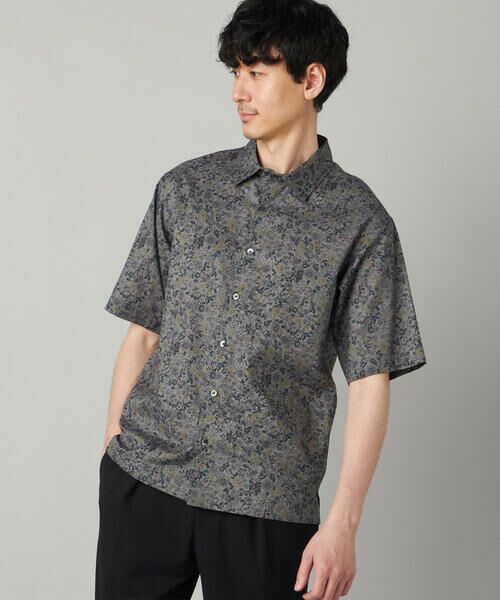 COMME CA MEN / コムサ・メン シャツ・ブラウス | かすれ花柄プリント 半袖シャツ | 詳細5