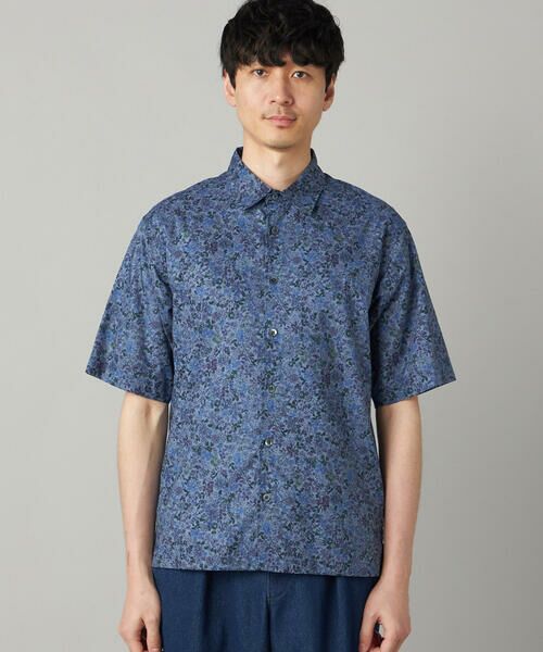 COMME CA MEN / コムサ・メン シャツ・ブラウス | かすれ花柄プリント 半袖シャツ | 詳細11
