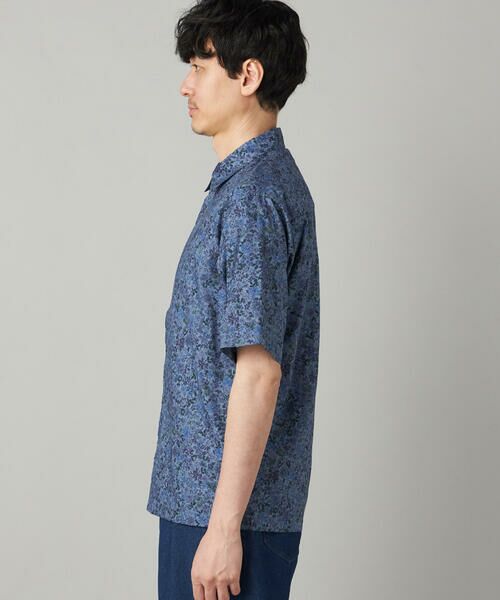 COMME CA MEN / コムサ・メン シャツ・ブラウス | かすれ花柄プリント 半袖シャツ | 詳細12